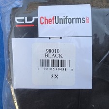 CV Chef Uniforms 98010 Men's Chef Pants Black 7-Pocket Utility Size 3X
