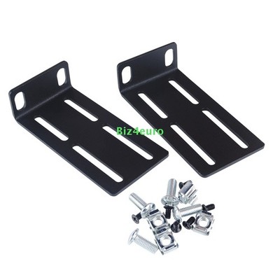2PCS Rack Mount Kit Universal Adjustable 19'' Rack Ears for HP and Other Switches