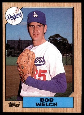 Bob Welch Los Angeles Dodgers 1987 Topps #328 MLB Baseball Card