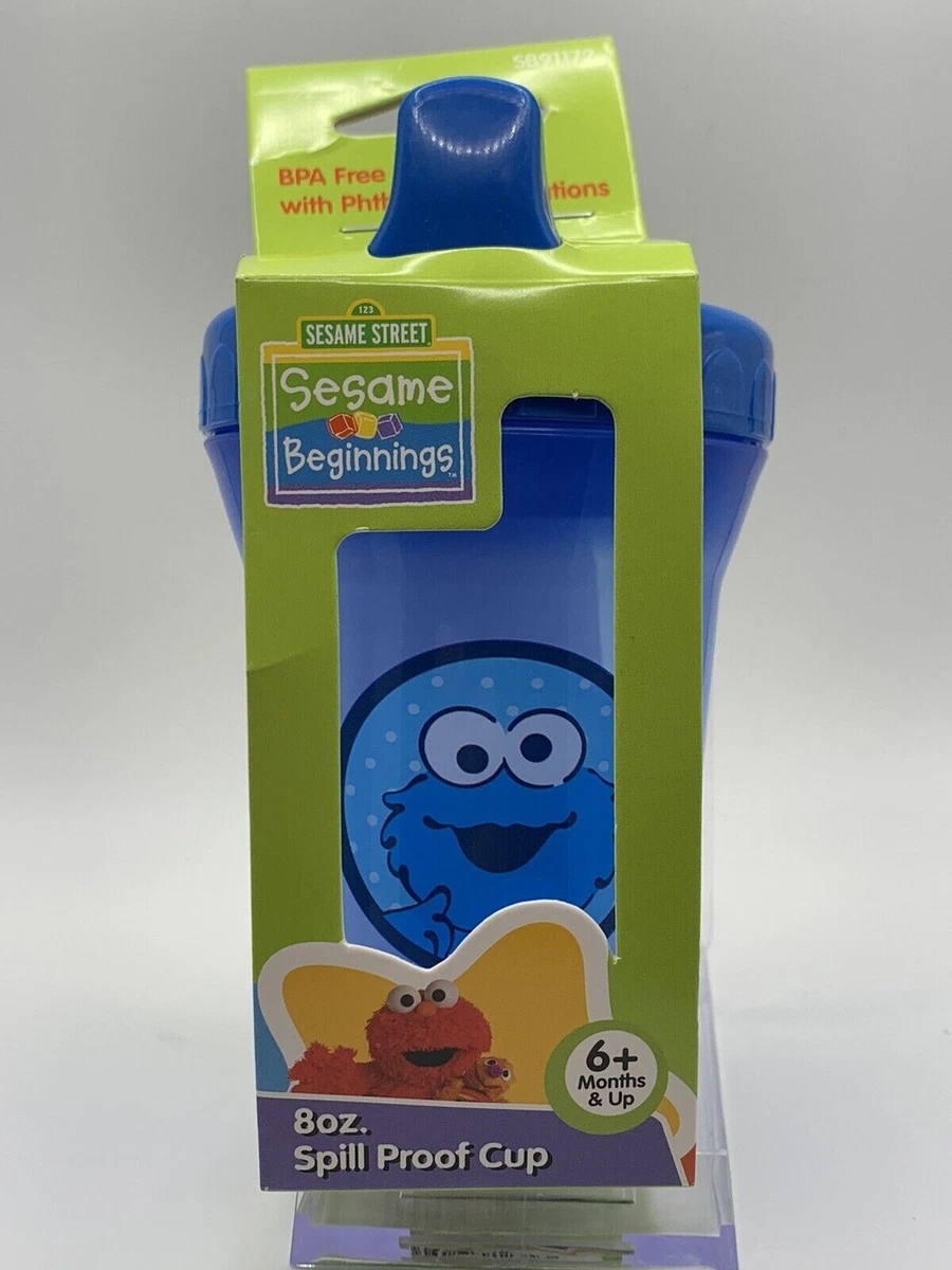 Sesame Street Sippy Cup Spill Proof Tumbler Water Milk Bottle BPA-FREE