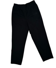 NWT Pendleton Womens Wrinkle-Free Black Chino Pants Size 12 Cotton