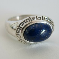 Sterling Silver Ring Blue Lapis 3.7g Size 7 China 6681