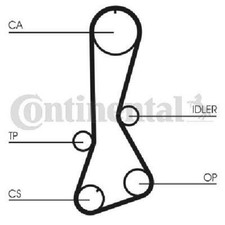 Original CONTINENTAL CTAM Zahnriemen CT695 für Toyota