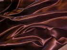 Queen Size Waterbed Comforter + sheet set with poles - Dark Brown Satin