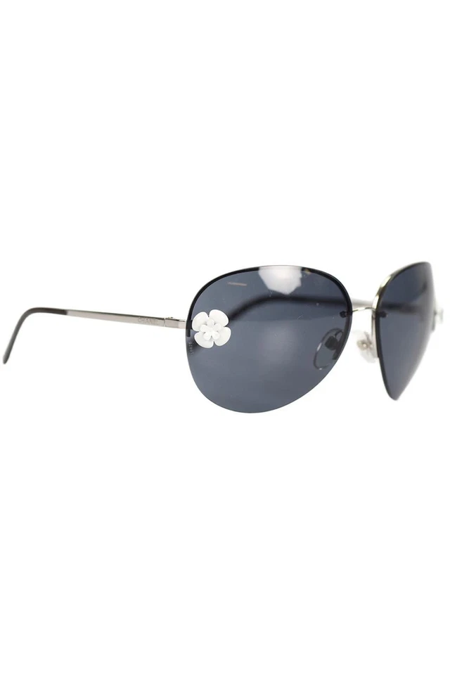 CHANEL ROUND FRAME METAL SUNGLASSES