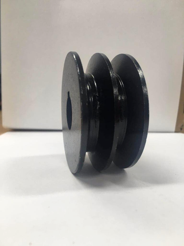 14mm shaft V section A type Belt Cast Iron made pulley keyed for electric motor - Foto 3 di 6