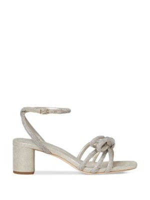 LOEFFLER RANDALL Womens Beige Straps Mikel Block Heel Suede Heeled Sandal 6.5 B