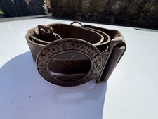 Vintage Boy Scout Leather Belt