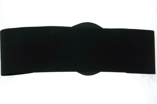 29-36" Vintage Snake Head Tail Belt Wide Black Goldtone Figural Serpent M L USA - Picture 3 of 3
