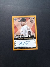 2020 Topps Big League Opening Act /99 Orange Mauricio Dubon #OAA-MD Rookie RC