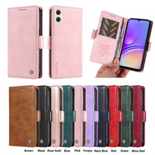 Magnetic Leather Flip Stand Card Wallet Case Cover For Samsung Galaxy "A" Series