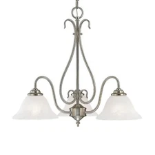 Millennium 793-SN Transitional Three Light Chandelier from Chandeliers Satin