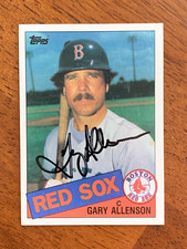 Gary Allenson, Boston Red Sox - Autographed 1985 Topps #259 - NrMt