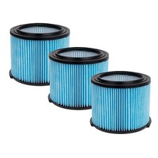 Nispira VF3500 Vacuum Filter for Wet/Dry Vac 3-Layer Filters WD4050 WD4070, 3 PK