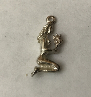 STERLING SILVER 925 ZODIAC HOROSCOPE VIRGO VIRGIN LADY WOMAN CHARM ...