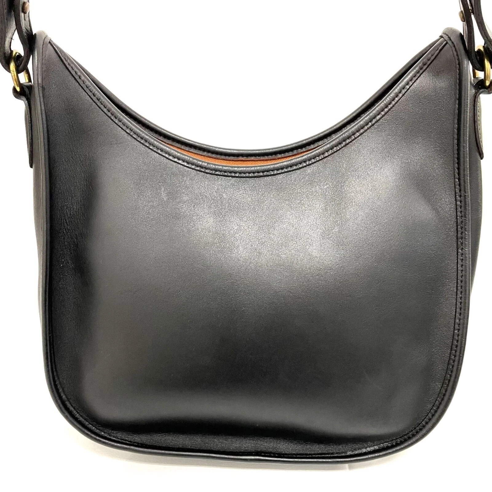 Vecchia borsa a tracolla Coach 9920 in pelle nera GIAPPONE USATA