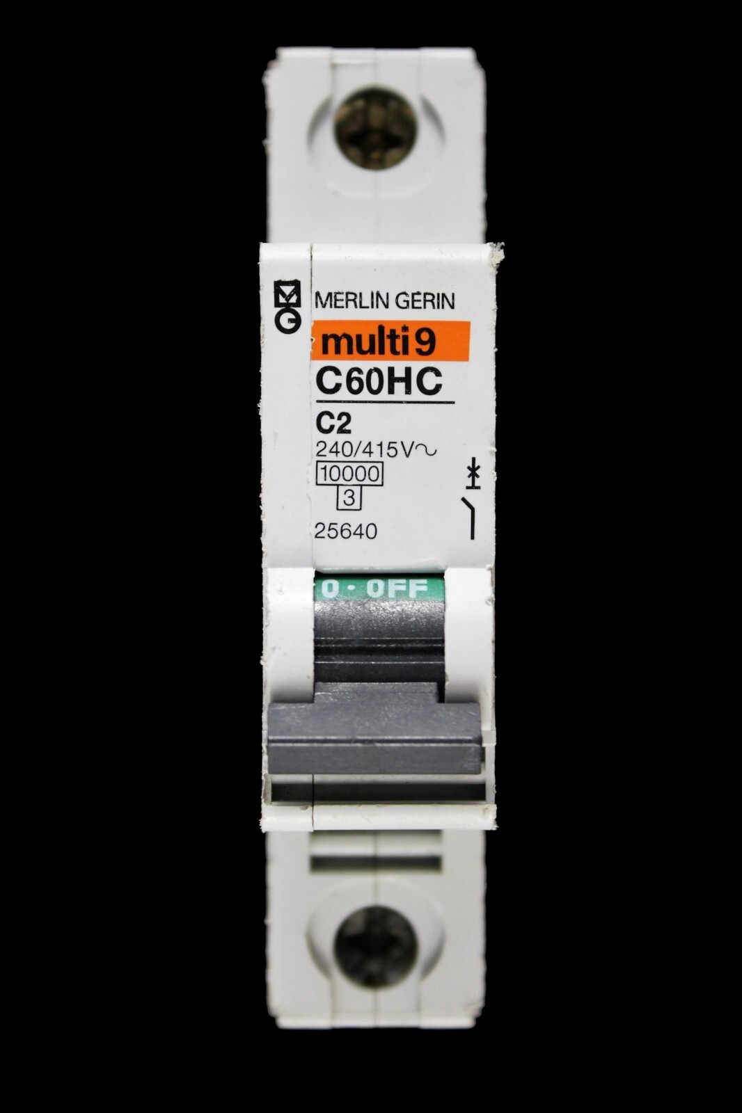 MERLIN GERIN 2 AMP CURVE C 10kA MCB CIRCUIT BREAKER C60HC 25640 MUlTI9
