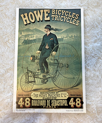 Howe Bicycles, Tricycles. Editions EPHI- Paris 22.5cm x 34cm Photo Print 