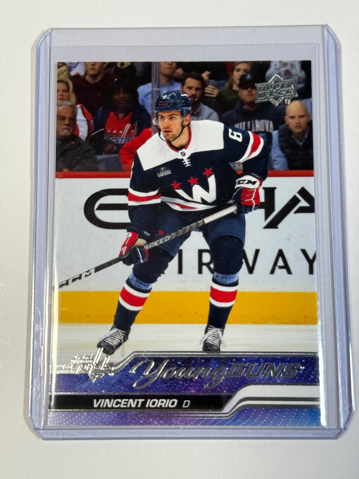 2023-24 Upper Deck Young Guns #224 Vincent Iorio - Washington Capitals