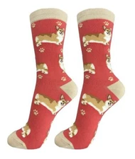 Corgi Dog Socks Full Body Fun Novelty Dress Casual Unisex SOX Puppy Pet