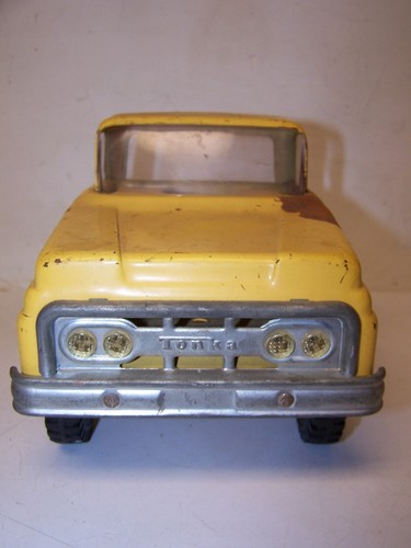 Porta auto vintage Tonka n. 840 Giallo HTF No Auto Acciaio Pressato 1963 1964 anni '60 - Foto 17 di 17