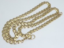585 Gold 14K Gelbgold 26,2 g Halskette 51cm Panzerkette Schiffsanker Kette 6063b