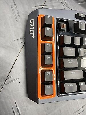 Udstyr middelalderlig deadlock Logitech G710+ Mechanical Gaming Keyboard Gray Orange Cherry MX Brown  97855089007 | eBay