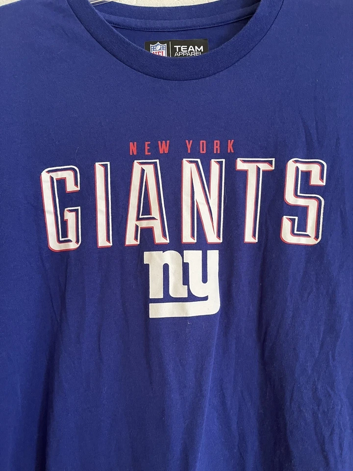 Camisa feminina NFL Team Apparel New York Giants estampa gráfica azul GG mangas compridas - Imagem 2 de 4