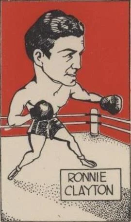 1947 D. Cummings & Son Famous Fighters Swop Cards - Ronnie Clayton #16