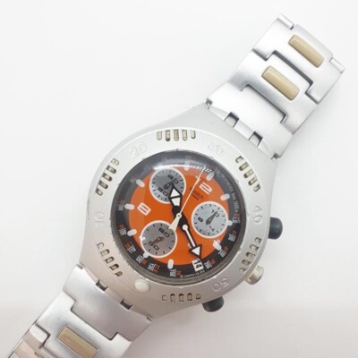 AG 2001 Swatch Irony Scuba 200 Aluminium Chronograph Watch