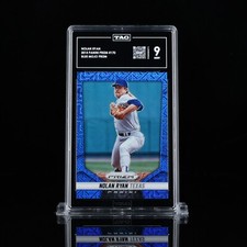 2014 Panini Prizm Blue Mojo Prizm 52/75 Nolan Ryan #170 HOF TAG 9! Pop 2
