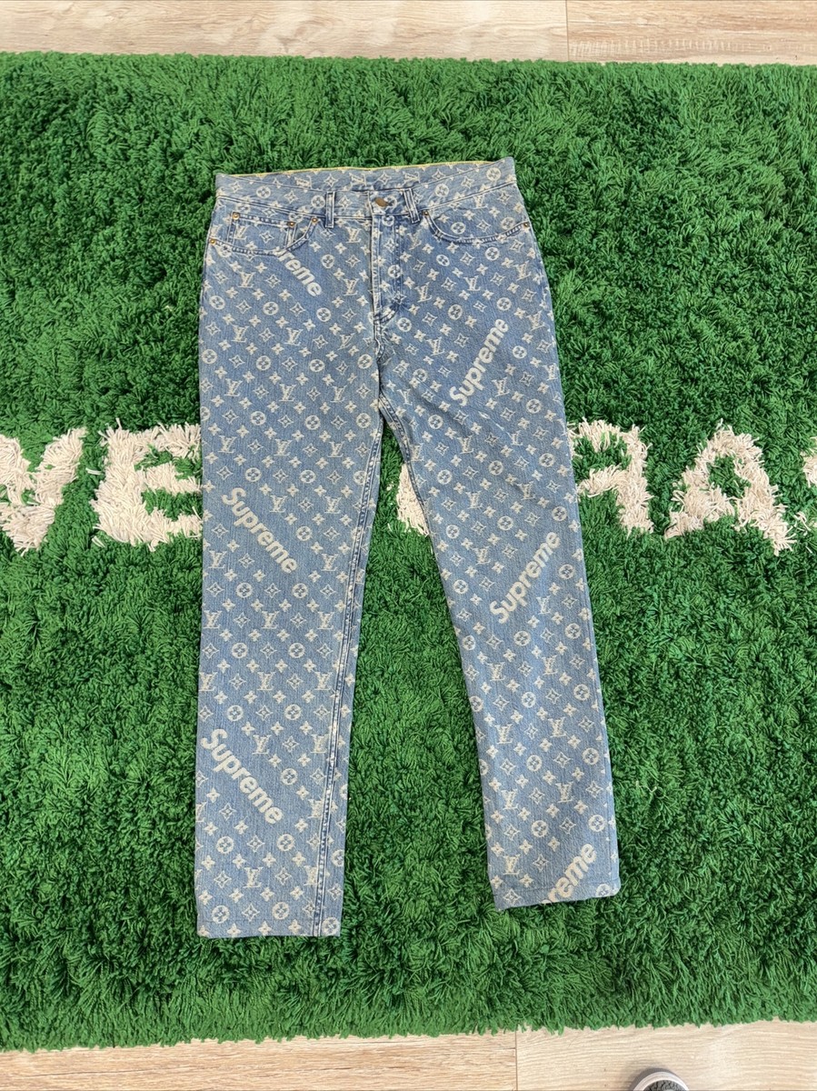 Supreme x Louis Vuitton Jacquard Denim 5-Pocket Jean Size 33 Supreme x Louis Vuitton Jacquard Denim 5-Pocket Jean Size 33