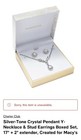 Charter Club Silver-Tone Crystal Pendant Y-Necklace & Stud Earrings Boxed Set — photo 4