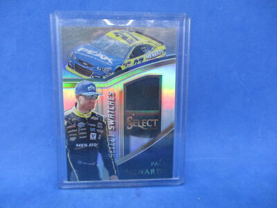 2017 Select Paul Menard Race Used Firesuit Swatch Silver Prizm #PM