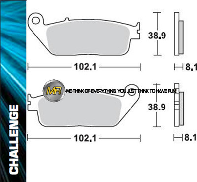 FOR HONDA CB 250 2000 00 FRONT SINTERED BRAKE PADS BRAKING METAL