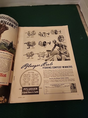 VINTAGE Outdoor Life APRIL 1940 Hunting Fishing NEW FISH LAWS Kernan Art - Picture 4 of 8