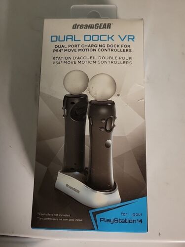 DREAMGEAR Dual Charger Dock for PS4 VR Move Motion Controller Playstation VR!! - Picture 1 of 1
