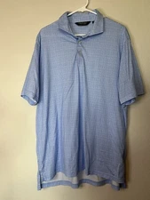 Polo Golf Ralph Lauren Shirt Adult Extra Large Blue Plaid Short Sleeve Mens