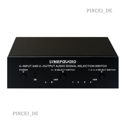 4 IN 2 OUT or 2 IN 4 OUT Audio Selector Audio Switcher Bi-Switching B060