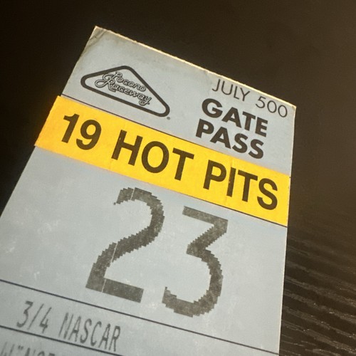 NASCAR Pocono Raceway Hot Pit Gate Pass Winston Cup Team Issued Pit Pass - Picture 5 of 14