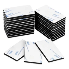 50 Pack Double Sided Sticky Pads Strong Foam Adhesive Mounting Pad Oblong