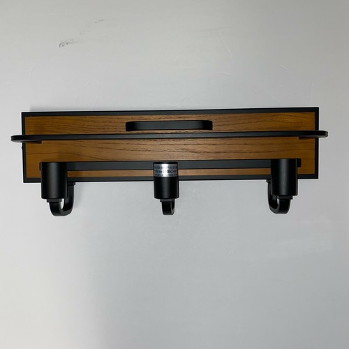 Maxim Rustic Black Forest with Steel Wood 3-light LED Vanity Light NOB E26 Bulbs - Picture 2 of 12