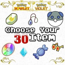 Choose Your Any 30 Item In The Game Ability Mint Items Pokemon Scarlet Violet SV
