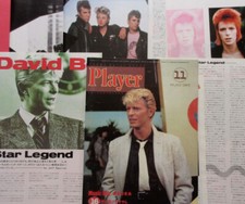 DAVID BOWIE STRAY CATS BRIAN SETZER 1983 CLIPPING JAPAN MAGAZINE PL 11N 12PAGE