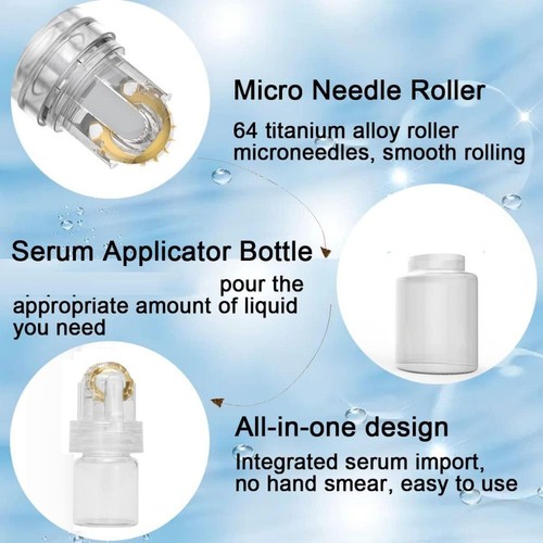 64 Pins Hydra Derma Roller With Bottle Auto Serum Infusion System Skin therapy\ - Picture 12 of 15