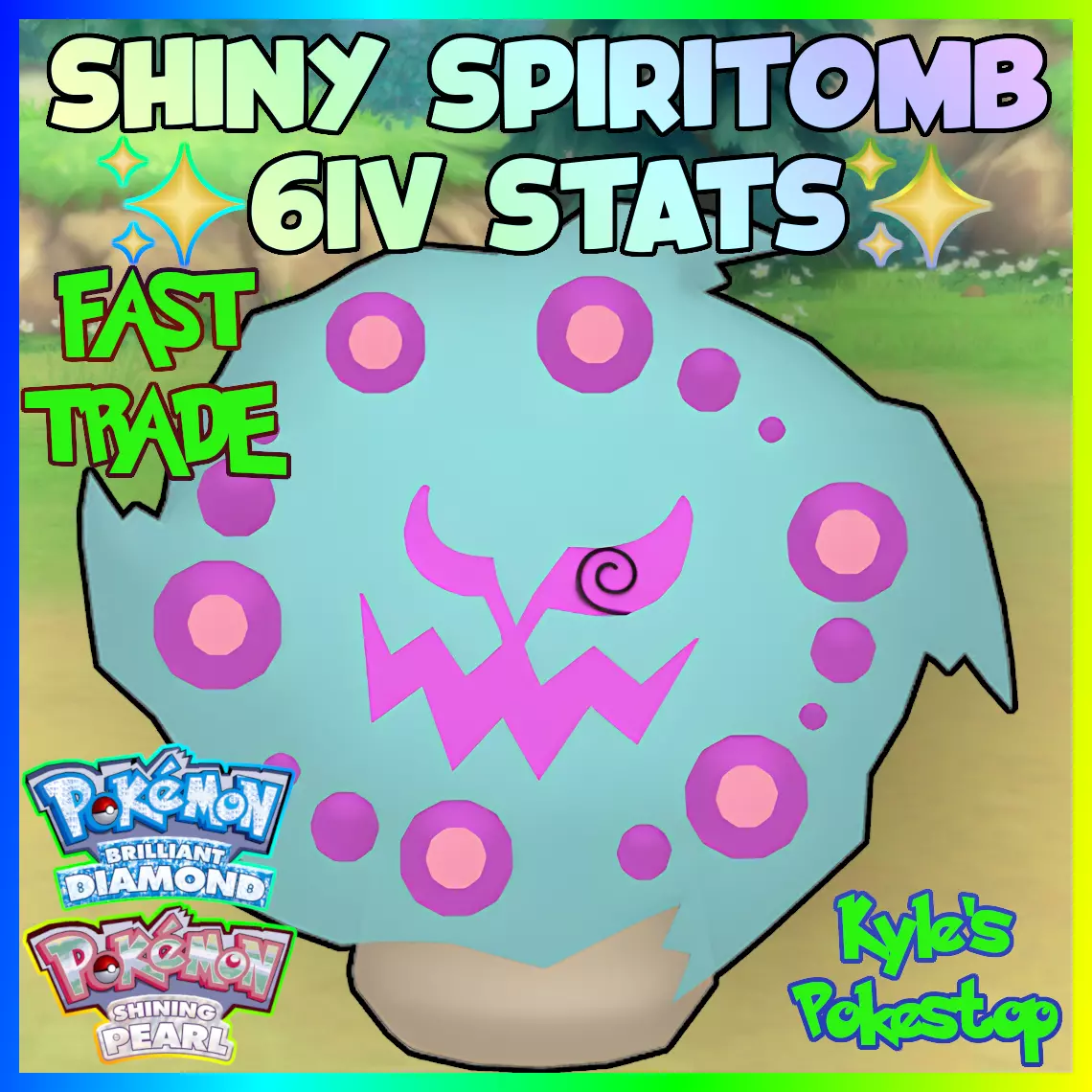 6IV 🌟SHINY🌟 SPIRITOMB | POKEMON BRILLIANT DIAMOND & SHINING PEARL BDSP