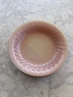 Set of 6-PINK SWIRL VTG Anchor Hocking FIRE KING Glass 7 5/8" Flat Soup Bowls