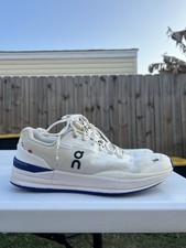 Men  s On The Roger Pro tennis shoe in the White and Indigo colorway Size 13
