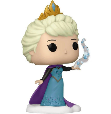 Funko Disney Frozen Elsa Bobblehead Figure Blue Dress Crown Ice Magic 4 Inch