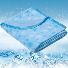 Cooling Blanket for Hot Sleepers - Soft  Lightweight Summer Cold Blanket for...